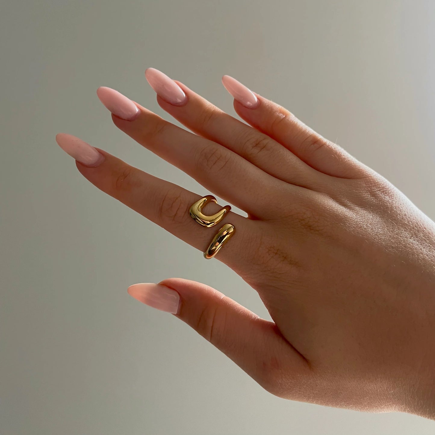 Rialou™: SCULPTURAL RING - GOLD/SILVER