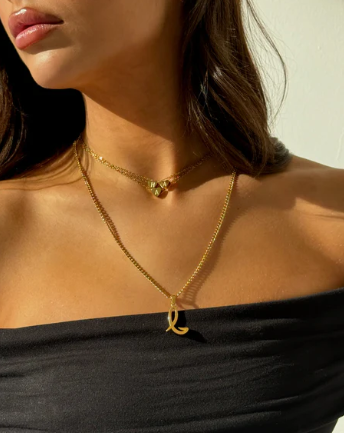 RiaLou™: INITIAL NECKLACE