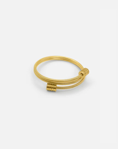 Rialou™: WIRE BRACELET GOLD